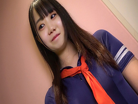 円女交際 中出しoK１８歳　猫目黒パンスト半中半外娘　夏目しおん　サンプル画像09